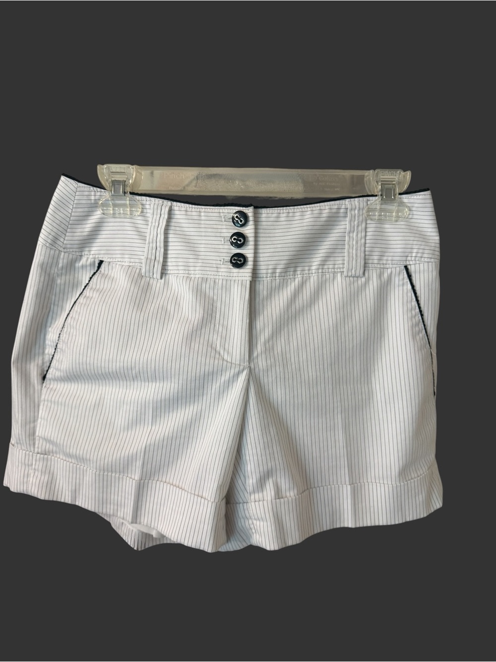 White House Black Market Tailored Pinstripe Shorts • 3-Button Waist • Size 2 - Picture 8 of 12